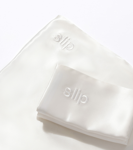 Pure silk pillowcase-white