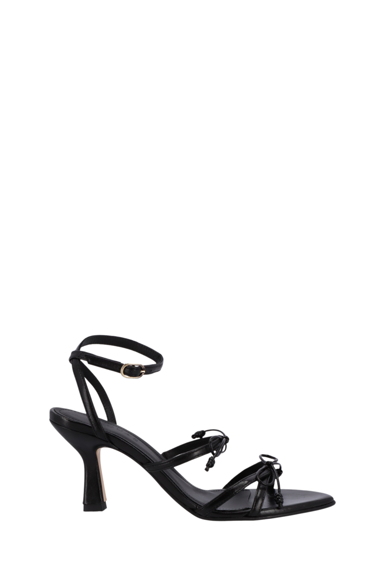 Malia Black Leather Sandals