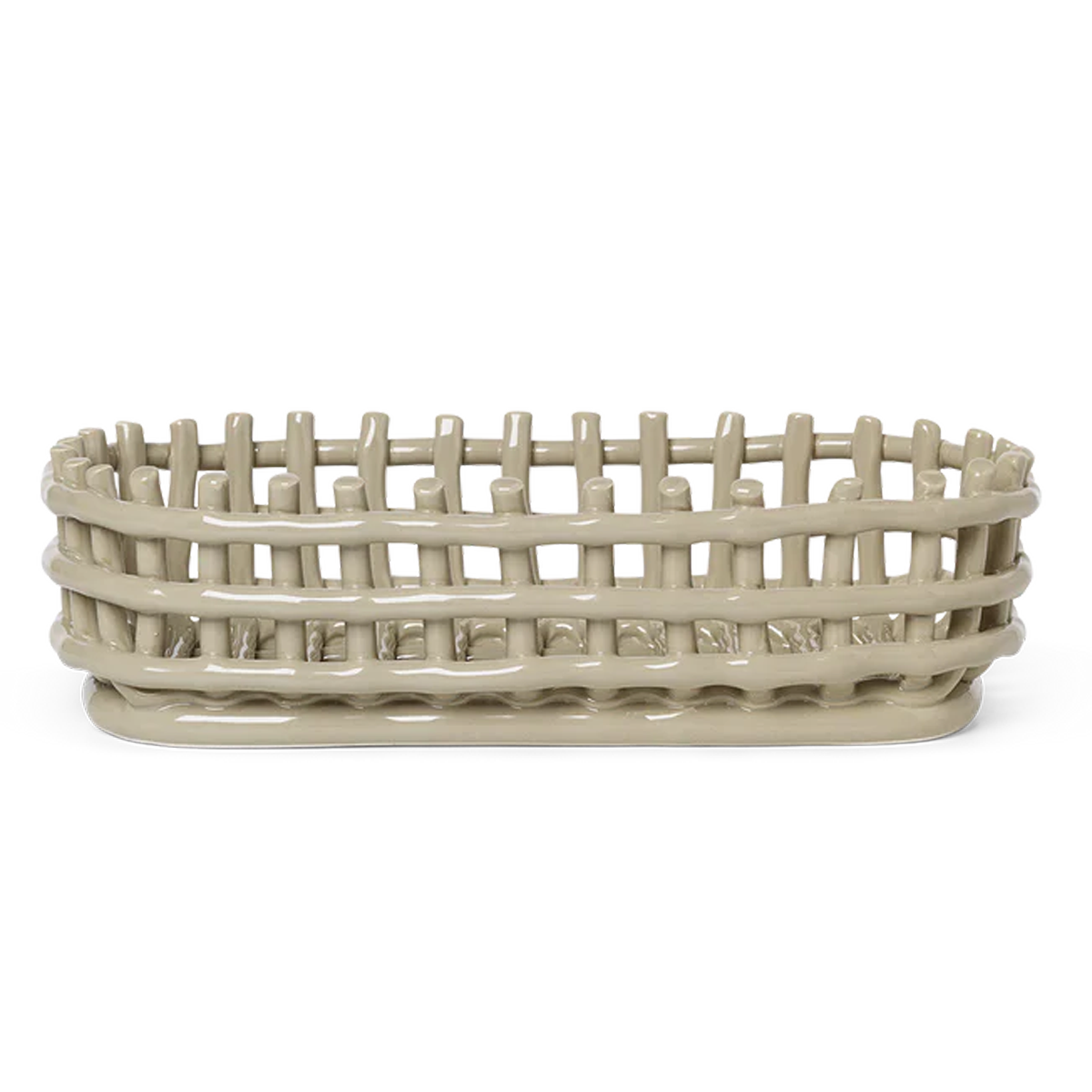 Ceramic Basket Oval