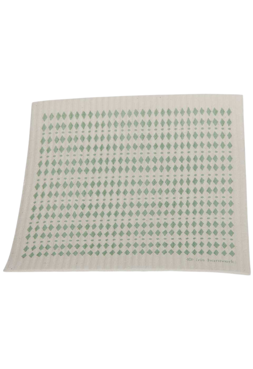 Household cloth printed green, mini diam