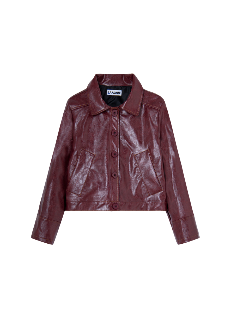 Alexa faux leather jacket
