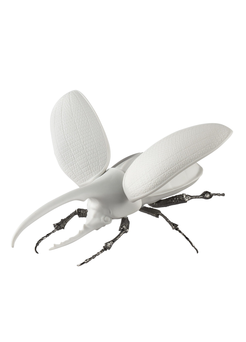 Hercules beetle (matte white)