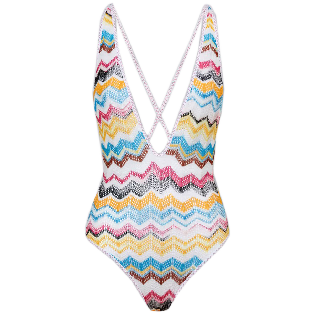 Knitted Multicolored Chevron