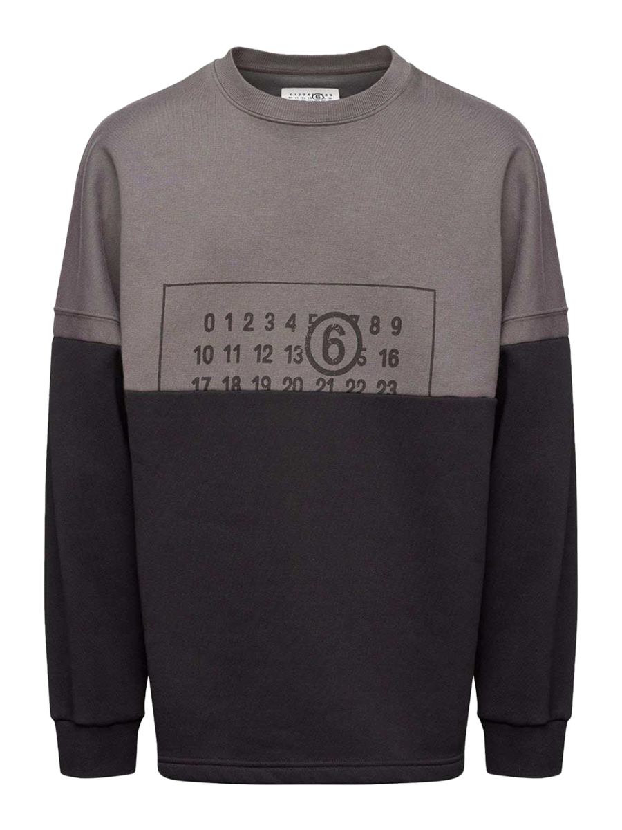 Two-Toned Sweatshirt With Graphic Detail