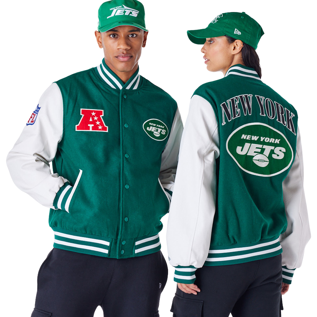 Chaqueta Varsity Nfl Patch New York Jets