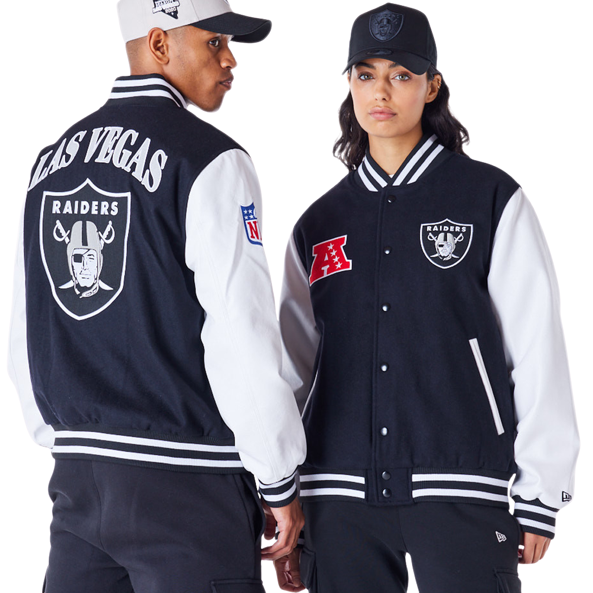 Chaqueta Varsity Nfl Patch Las Vegas Raiders