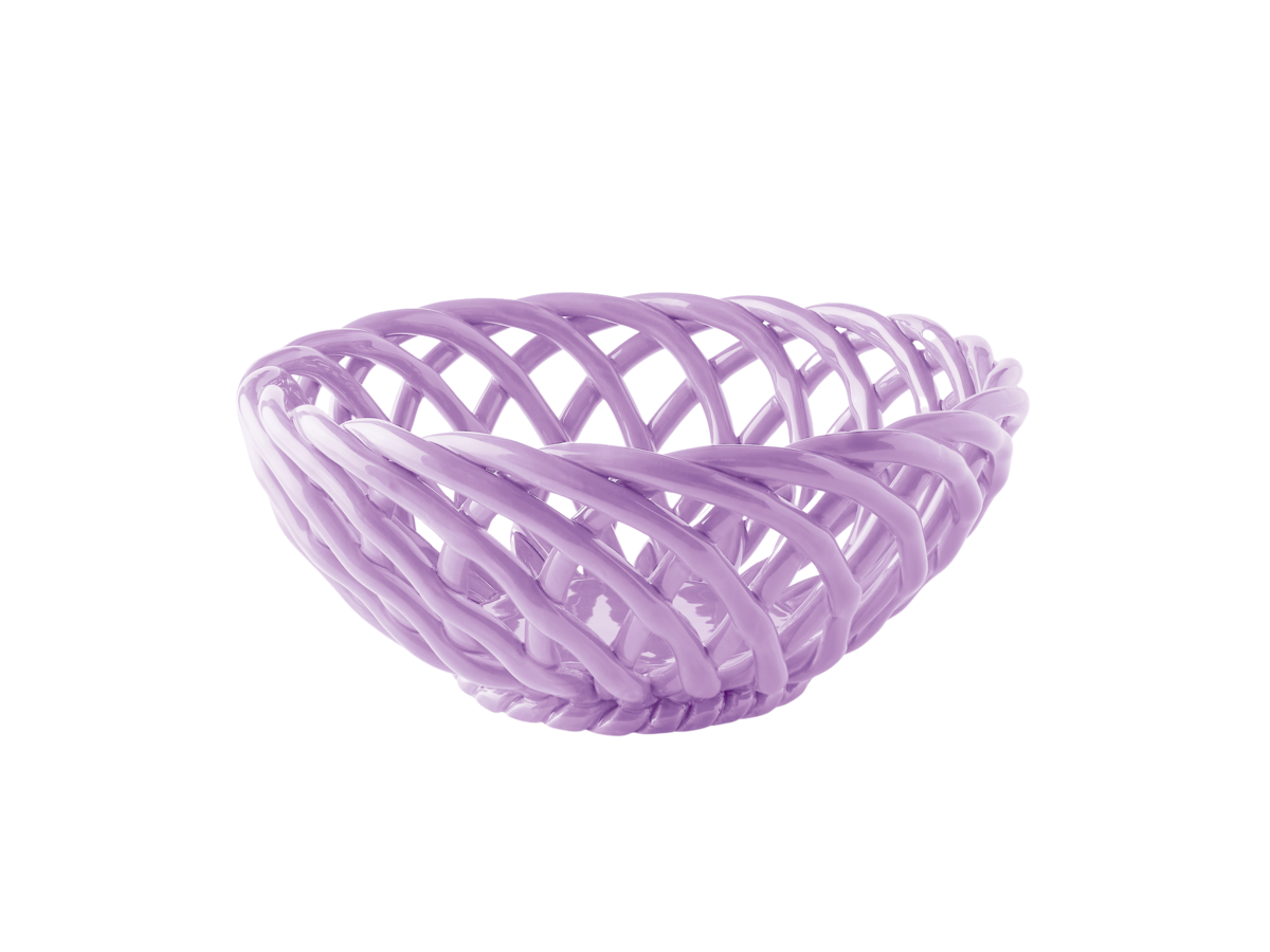 BASKET SICILIA LARGE - LILAC