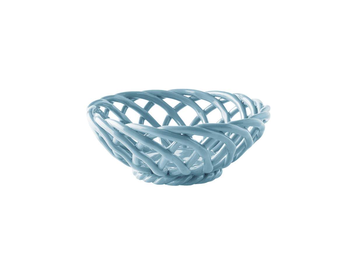 BASKET SICILIA SMALL - LIGHT BLUE