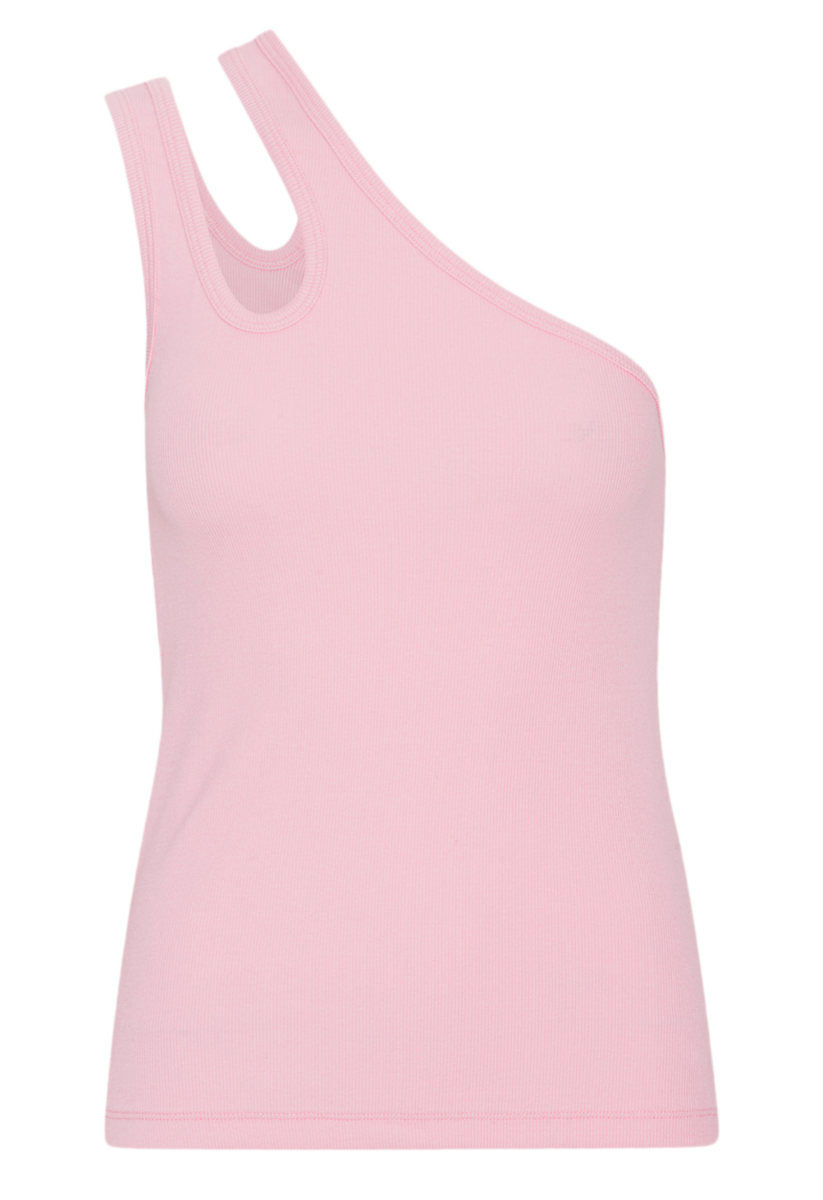 Ribbed Jersey One-Shoulder Top