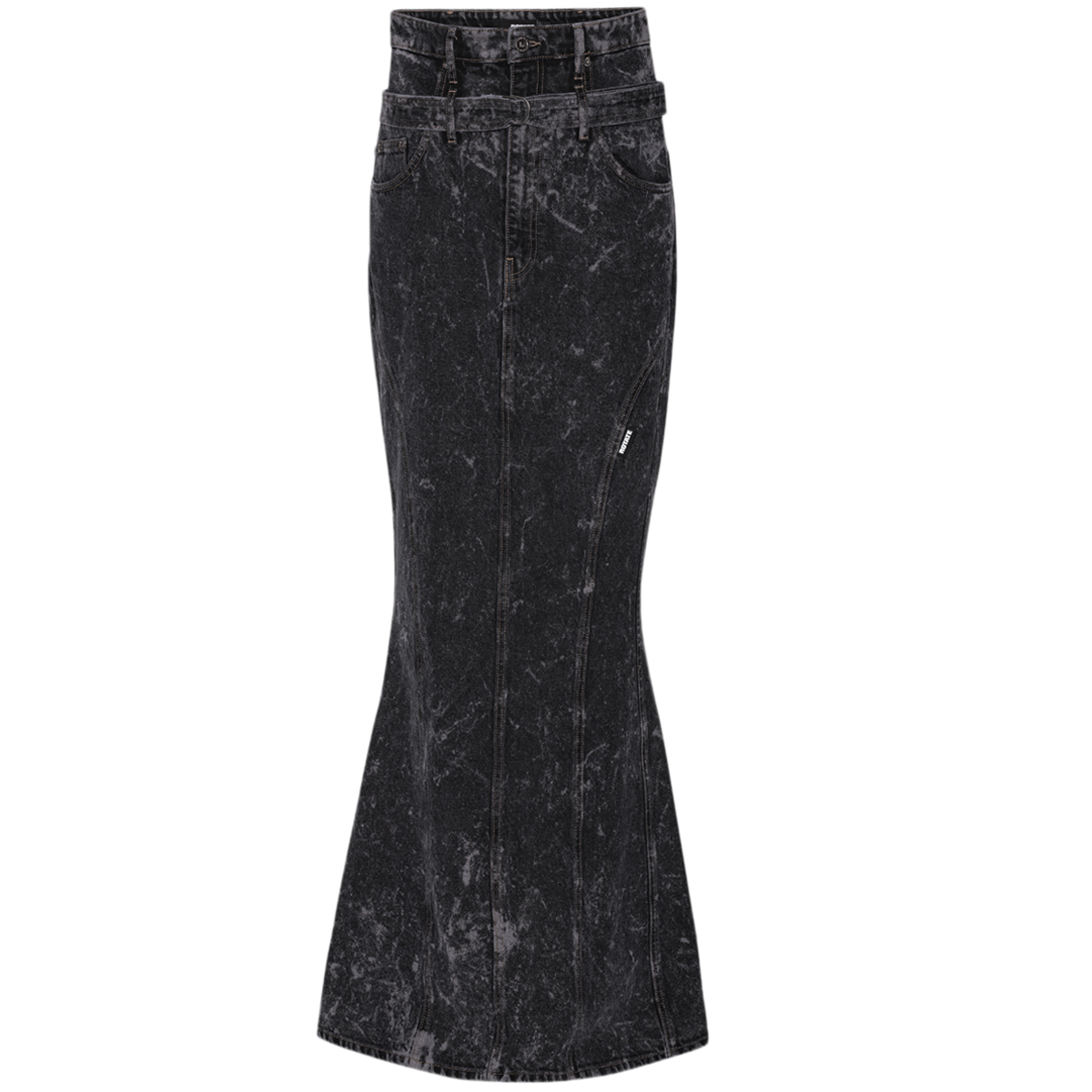 Washed Twill Long Skirt