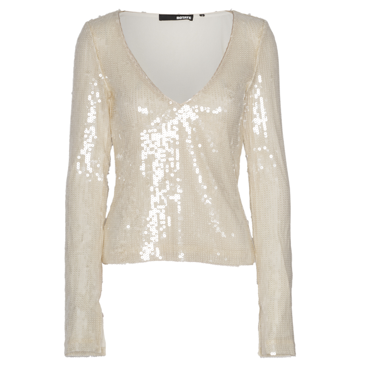 Sequins V-Neck Top