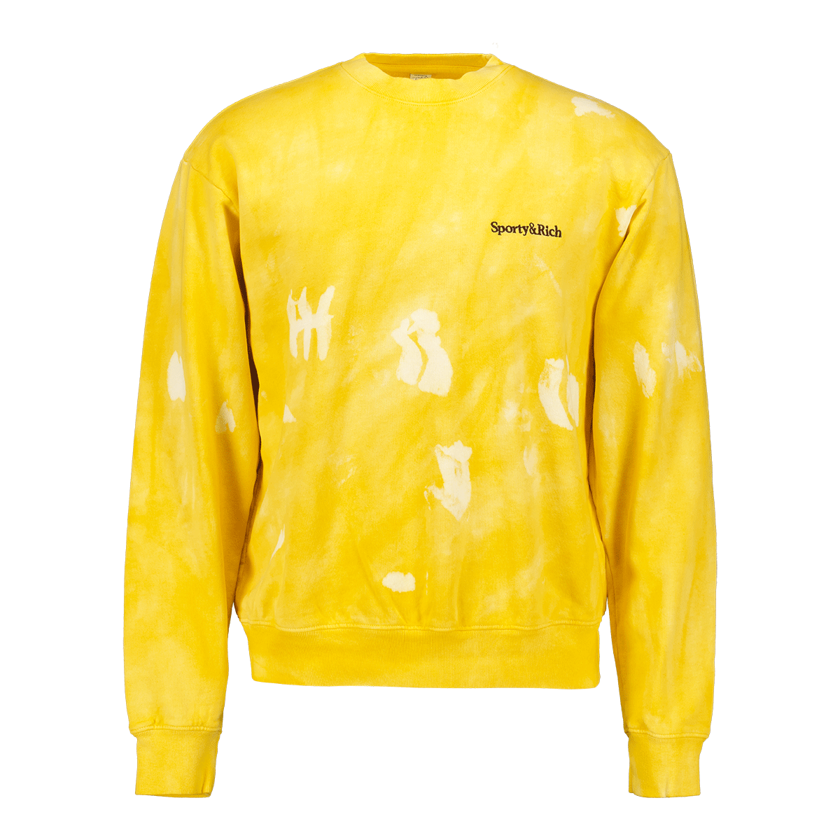 Serif Logo Emb Tie Dye Crewneck