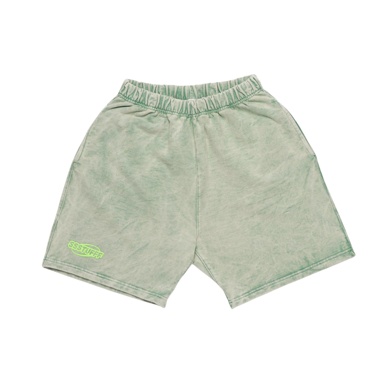 UV Tisssue Embroidery Shorts Green(Change Color)