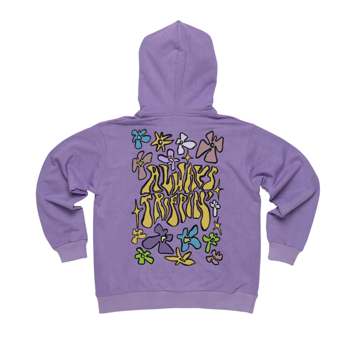 UV Embroidery Tiger Hoodie Purple(Change Color)