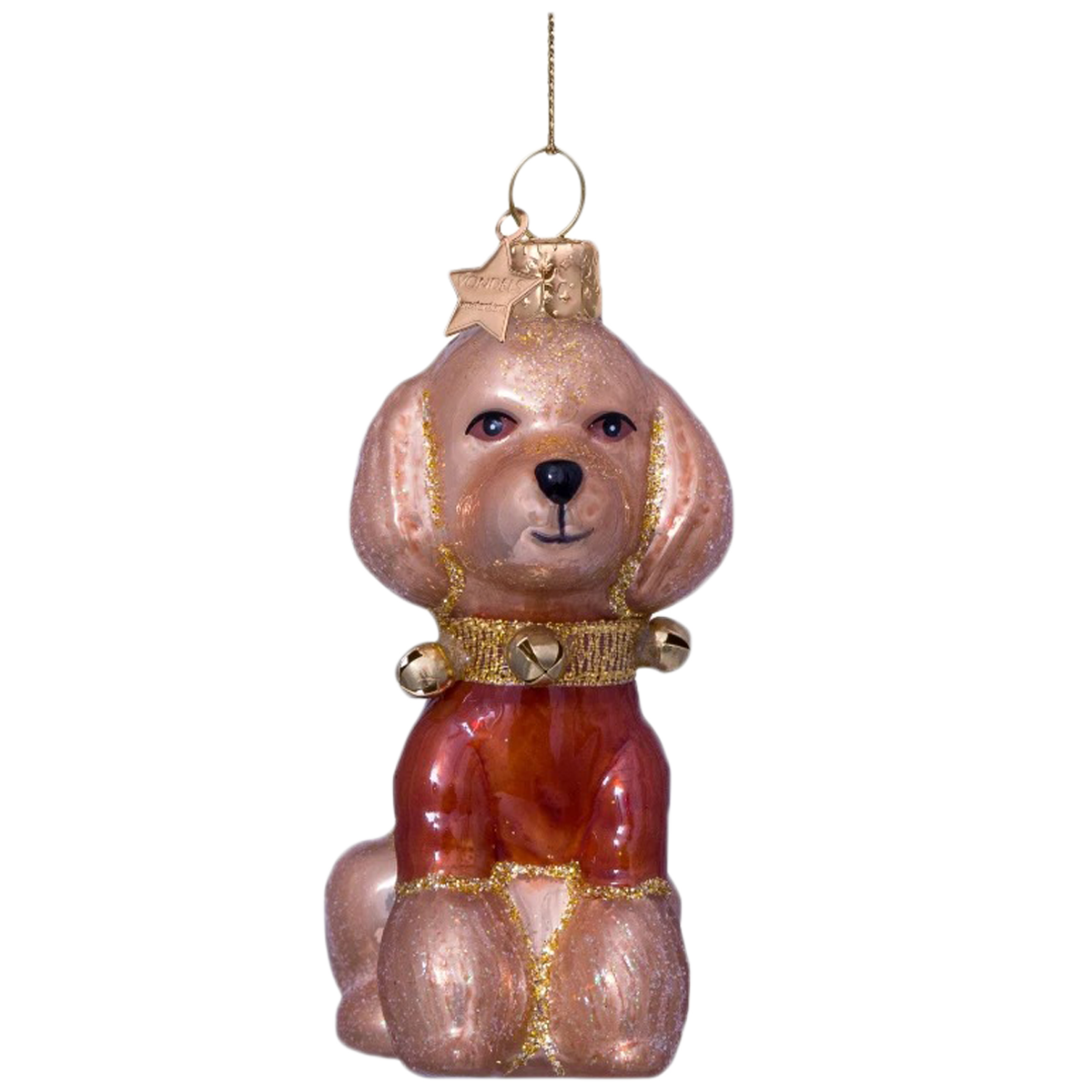 Ornament Glass Poodle W-Shirt