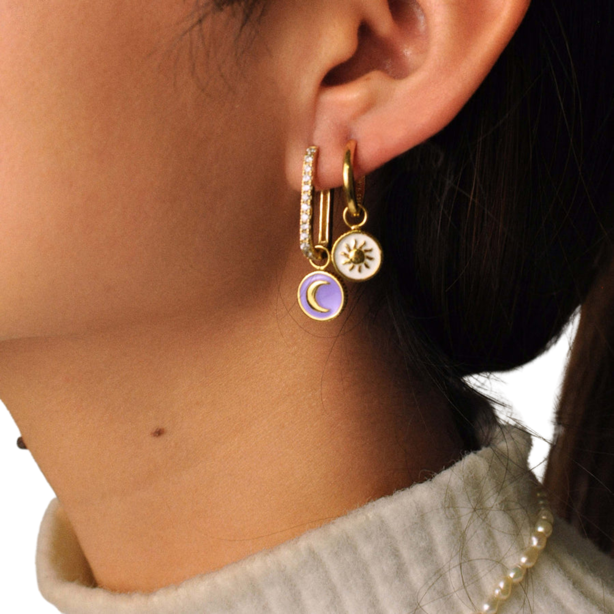 Cosmic Oval Earring