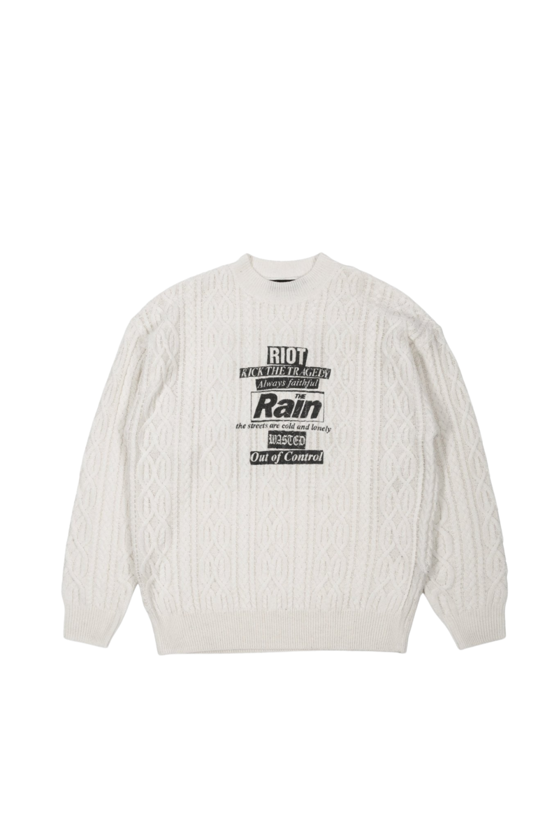 Jersey Rain Cable Knit