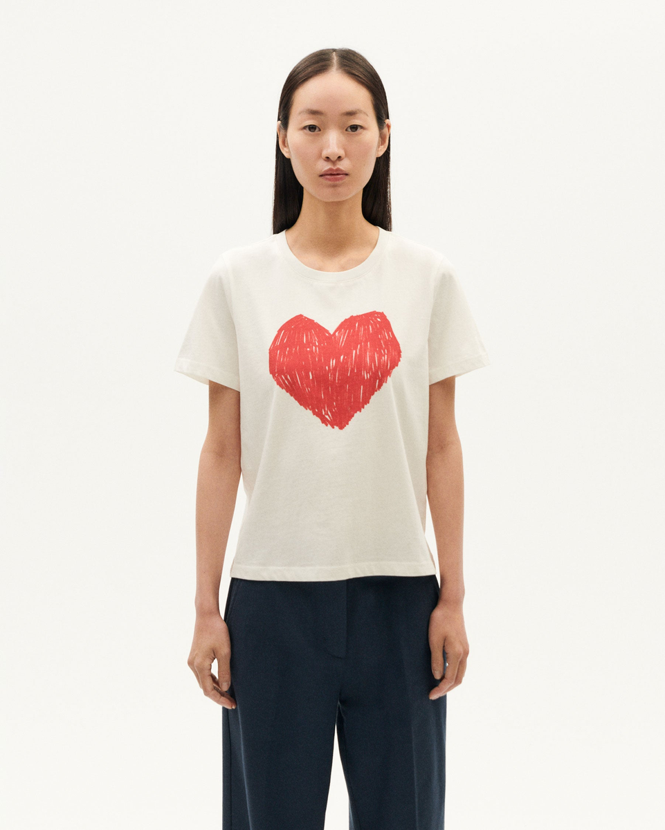 Camiseta blanca heart Ida