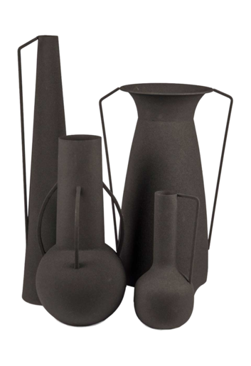 Vases Roman black set 4