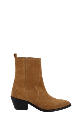 Austin Suede Tan Leather Ankle Boots