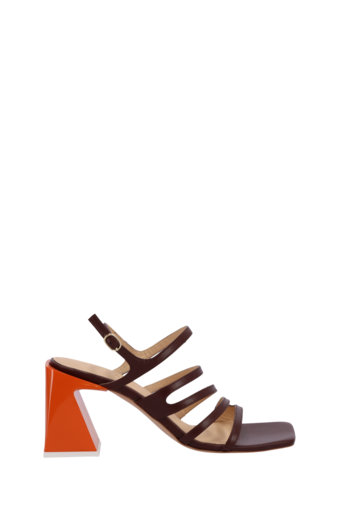 Aubrey Brown Leather Sandals