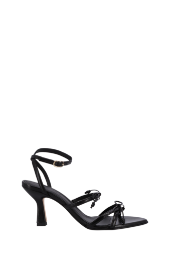 Malia Black Leather Sandals