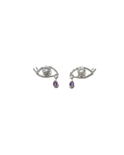 Cecie Lolite Earrings in Silver