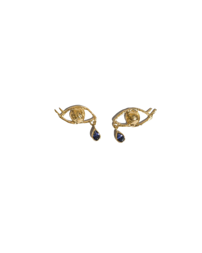 Cecie Lolite Earrings in Gold