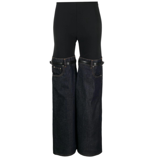 Hybrid Denim Flare Trousers