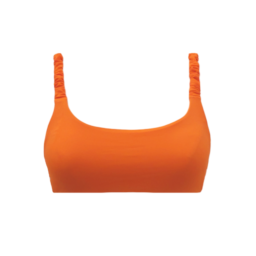 TOP Bikini frunce naranja