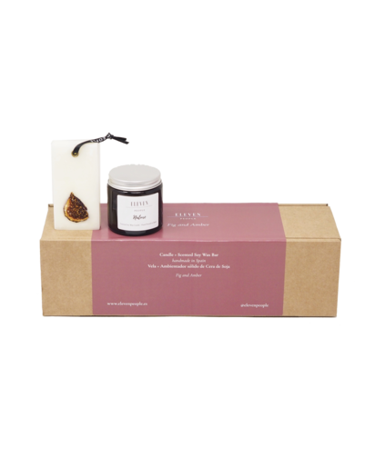 Gift Pack Candle + Wax Bar Fig and Amber