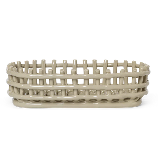 Ceramic Basket Oval