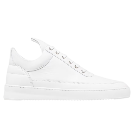 Low Top Ripple Nappa All White