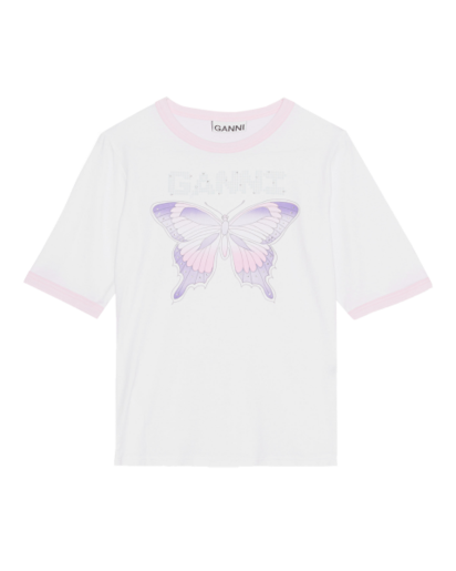 Light Stretch Jersey Butterfly T-shirt
