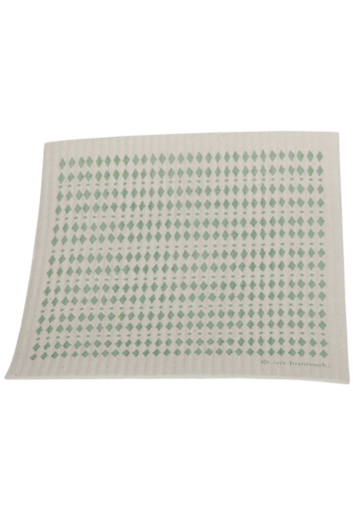 Household cloth printed green, mini diam