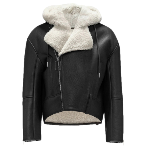 Chaqueta Biker con Capucha