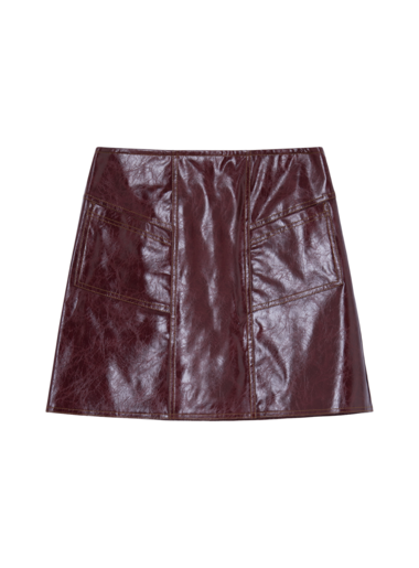 Frankie faux leather skirt