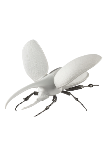 Hercules beetle (matte white)