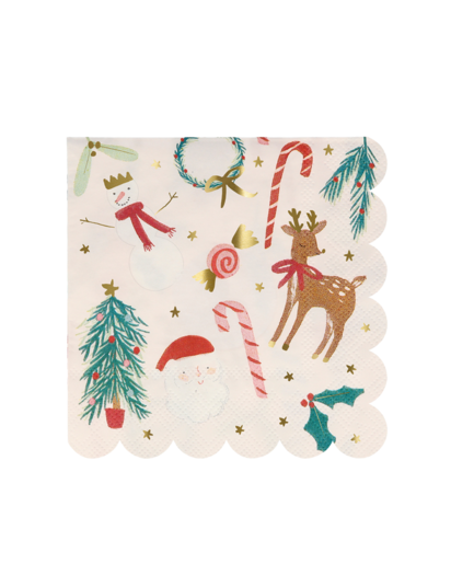 Festive Motif Small Napkins