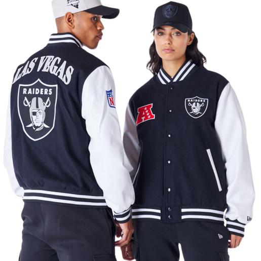 Chaqueta Varsity Nfl Patch Las Vegas Raiders