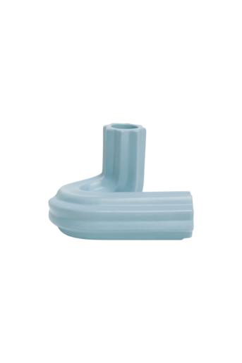 CANDLE HOLDER TEMPLO (Light blue)