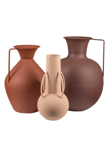 Vases Roman brown set 3