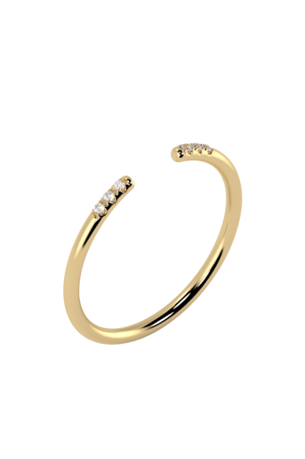 Open Line Pave Ring