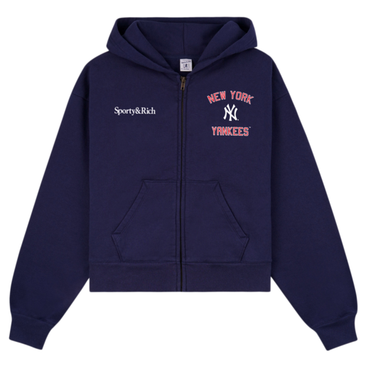 Home Run Cropped Zipped Hoodie