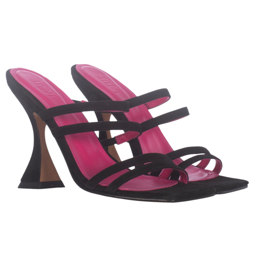 WEEKEND BLACK SUEDE SANDALS