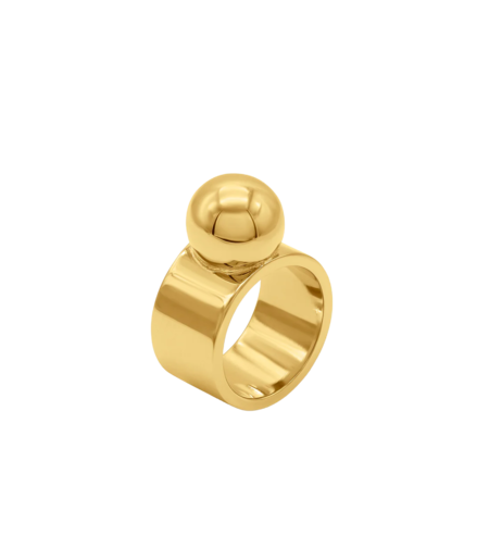 Silver Vermeil Ball Ring