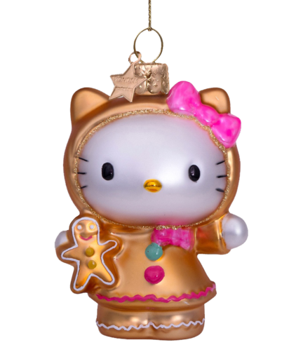 Ornament glass Hello Kitty gingerbread