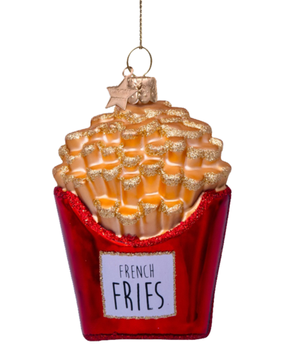 Ornament glass French fries