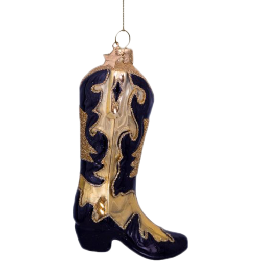 Ornament Glass Cowboy Boot