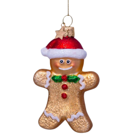 Ornament Glass Gingerbread Cookie